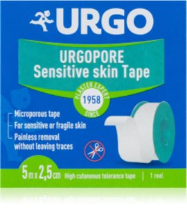 URGO Pore Sensitive skin Tape 5 m x 2,5 cm plaster włóknina 1 szt.