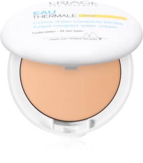 Uriage Eau Thermale Water Cream Tinted Compact SPF 30 jedwabisty puder do ujednolicenia kolorytu skóry 10 g
