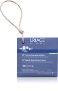 Uriage Bébé 1st Solid Cleansing Cream krémové mydlo pre jemnú a hladkú pokožku pre deti od narodenia 100 g