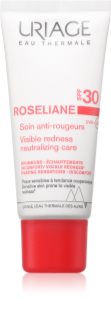 Uriage Roséliane Visible Redness-Neutralizing Care SPF30 crème légère apaisante contre les rougeurs du visage SPF 30 40 ml