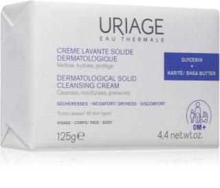 Uriage DERM-PHY Dermatological Solid Cleansing Cream švelnus kreminis valiklis 125 g