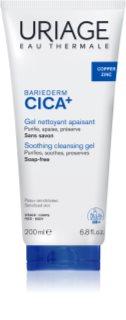 Uriage Bariederm Cica+ Soothing Cleansing Gel gel de limpeza apaziguador 200 ml
