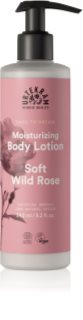 Urtekram Soft Wild Rose vyživující hydratační tělové mléko 245 ml