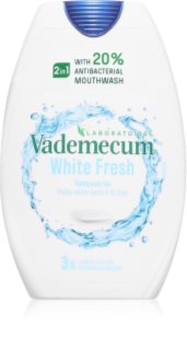 Vademecum 2 in1 White Fresh hammastahna ja suuvesi 2in1 valkaiseva vaikutus 75 ml