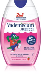 Vademecum Junior 2 in 1 Zahnpasta und Mundwasser 2 in 1 für Kinder 6+ Jahre 75 ml