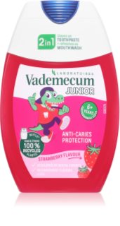 Vademecum Junior 2 in 1 szájvíz és fogkrém 2 az 1-ben gyermekeknek 6+ év 75 ml