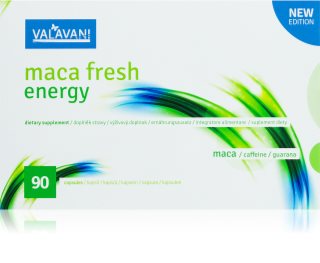 VALAVANI Maca Fresh Energy kapsle pro udržení energie a kognitivní výkonnosti unisex 90 tbl