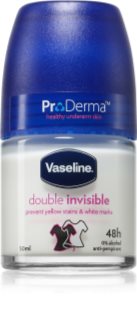 Vaseline Double Invisible Roll-On antiperspirant roll-on proti bílým a žlutým skvrnám 50 ml