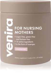 Venira Vitamíny pro kojící ženy multivitamíny pro kojící ženy příchuť Raspberry 60 tbl