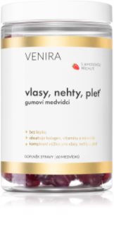Venira Vlasy, nehty, pleť gumoví medvídci pro krásné vlasy, pleť a nehty příchuť Strawberry 60 cps
