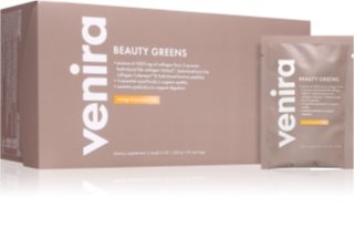 Venira Beauty Greens doplněk stravy pro podporu imunitního systému, krásnou pleť a nehty příchuť Mango-Maracuja 30x8.8 g