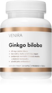 Venira Ginkgo biloba kapsle pro podporu krevního oběhu a kognitivních funkcí 80 cps