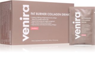 Venira Fat Burner Collagen Drink morský kolagén na podporu metabolizmu a zdravia pohybovej sústavy príchuť Strawberry 30x6.3 g