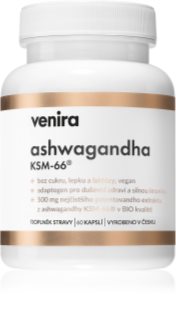Venira Ashwagandha KSM-66 kapsuly na podporu fyzického a duševného zdravia 60 cps