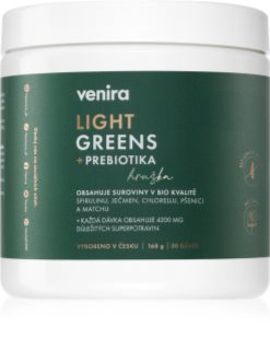 Venira Light Greens + prebiotika prášek na přípravu nápoje pro detoxikaci
