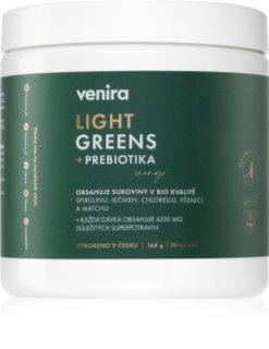 Venira Light Greens + prebiotika prášek na přípravu nápoje pro detoxikaci příchuť Mango 168 g