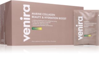 Venira Marine Collagen Beauty & Hydration Boost morský kolagén na hydratáciu a vypnutie pokožky, pre krásne vlasy a nechty príchuť Cucumber & Yuzu 30x6.5 g