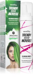 Venita Trendy Color Mousse Värviline soenguvaht ammoniaagivaba varjund No. 37 - Emerald Green 75 ml