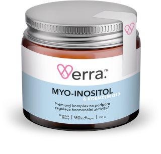 Verra Myo-inositol & Koenzym Q10 kapsle pro podporu správné hormonální činnosti pro ženy 90 cps