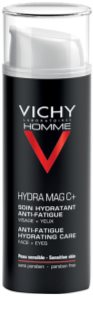 Vichy Homme Hydra-Mag C vlažilna nega proti znakom utrujenosti za obraz in predel okoli oči 50 ml