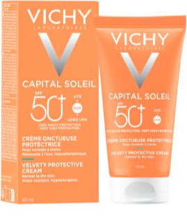 Vichy Capital Soleil suojaava voide samettisen pehmeälle iholle SPF 50+ 50 ml