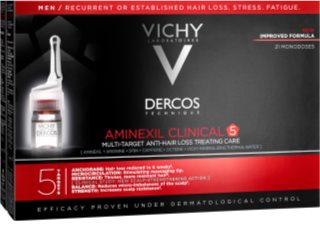 Vichy Dercos Aminexil Clinical 5 Local Anti-Hair Loss Treatment for men 21 x 6 ml