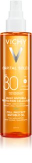 Vichy Capital Soleil Cell Protect Invisible Oil schützendes Öl SPF 30 200 ml