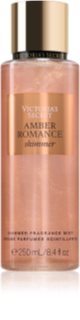 Victoria's Secret Amber Romance Shimmer spray corpo con glitter da donna 250 ml