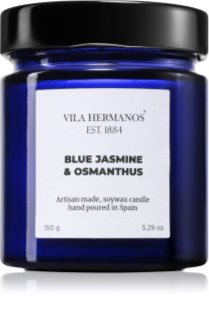 Vila Hermanos Apothecary Cobalt Blue Blue Jasmine & Osmanthus Duftkerze