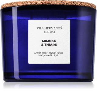 Vila Hermanos Apothecary Cobalt Blue Mimosa & Thiare scented candle 350 g