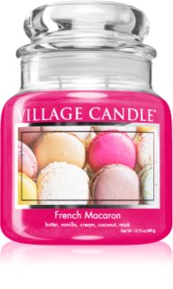 Village Candle French Macaroon αρωματικό κερί (Glass Lid)