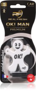 Real Fresh OK! Man Premium Gold Amber deodorante per auto 1 pz