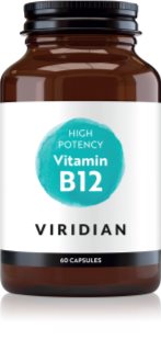 Viridian Nutrition High Potency Vitamin B12 kapsuly pre správne fungovanie organizmu 60 cps