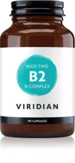 Viridian Nutrition High Two B2 B-Complex komplex vitamínu B na normálnu činnosť nervovej sústavy a pre krásnu pleť 90 cps