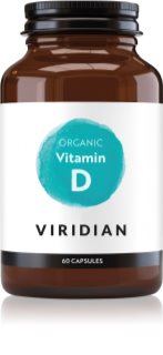 Viridian Nutrition Organic Vitamin D kapsle pro podporu zdraví kostí a zubů 60 cps