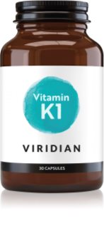 Viridian Nutrition Vitamin K1 kapsle pro podporu zdraví kostí a kloubů 30 cps