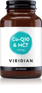 Viridian Nutrition Co-Q10 & MCT 100 mg podpora športového výkonu 30 cps