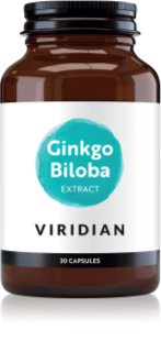 Viridian Nutrition Ginkgo Biloba vegetariánske kapsuly na podporu pamäti a koncentrácie 60 cps