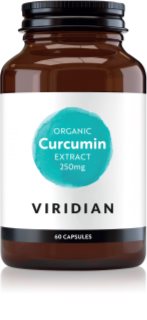 Viridian Nutrition Organic Curcumin Extract 250 mg přírodní antioxidant 60 cps