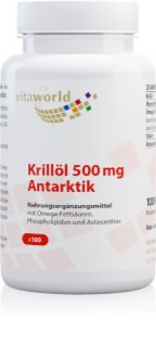 Vita World Krillöl 500 mg Antarktik Kapseln mit essenziellen Fettsäuren 100 KAP
