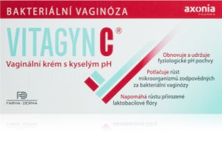 Vitagyn C Vaginální krém s kyselým pH vaginální krém pro podporu vaginálního prostředí 30 g