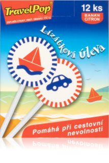 VitaHarmony TravelPop lízátka proti nevolnosti příchuť lemon & banana 12 ks