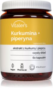 Vitaler's Kurkumina + piperyna wsparcie prawidłowych funkcji organizmu 60 caps.