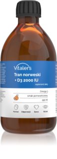 Vitaler's Tran norweski Omega-3 wsparcie prawidłowych funkcji organizmu 250 ml