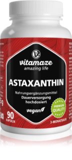Vitamaze Astaxanthin capsules pour protéger les cellules du stress oxydant 90 cps