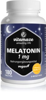 Vitamaze Melotonin Tabletten bei Schlaf- und Einschlafproblemen 180 TABL