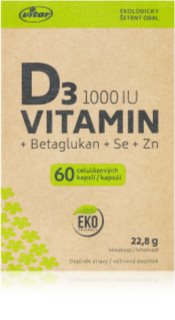 Vitar Vitamin D3 1000IU kapsle pro podporu imunitního systému 60 cps