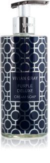 Vivian Gray Purple Deluxe Jasmine & Patchouli luxusní tekuté mýdlo na ruce s parfemací 400 ml