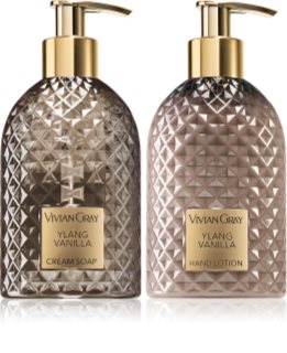 Vivian Gray Gemstone Ylang & Vanilla gift set with moisturising effect