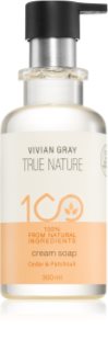 Vivian Gray True Nature Cedar & Patchouli tápláló krémszappan 300 ml